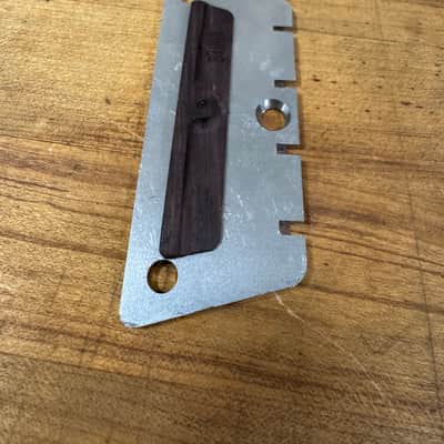Zamm Bass Raw Steel Guitar Bridge – Made in USA Fits Danelectro