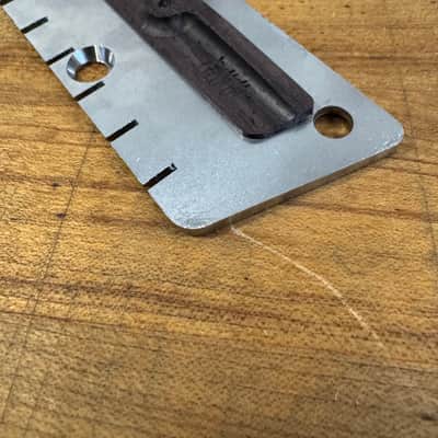 Zamm Guitar Raw Steel Right Hand Bridge for Danelectro Silvertone Made in USA