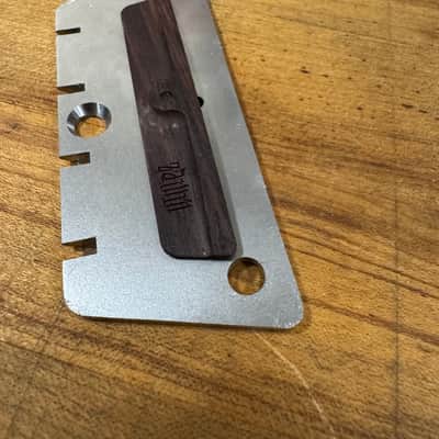 Zamm Left Hand Bass Raw Steel Guitar Bridge – Made in USA Fits Danelectro