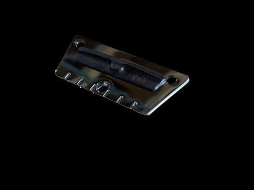 Zamm Guitar Chrome Steel Left Hand Bridge for Danelectro Silvertone Made in USA
