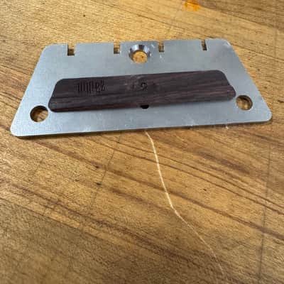 Zamm Left Hand Bass Raw Steel Guitar Bridge – Made in USA Fits Danelectro