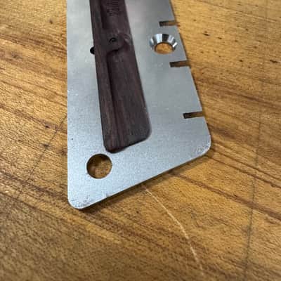 Zamm Left Hand Bass Raw Steel Guitar Bridge – Made in USA Fits Danelectro