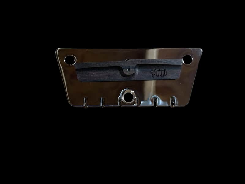 Zamm Guitar Chrome Steel Left Hand Bridge for Danelectro Silvertone Made in USA