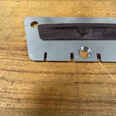 Zamm Left Hand Bass Raw Steel Guitar Bridge – Made in USA Fits Danelectro
