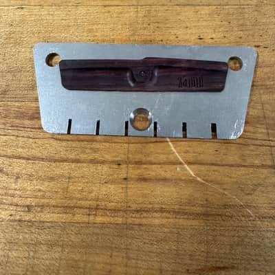 Zamm Left-Handed Raw Steel Guitar Bridge – Made in USA Fits Danelectro