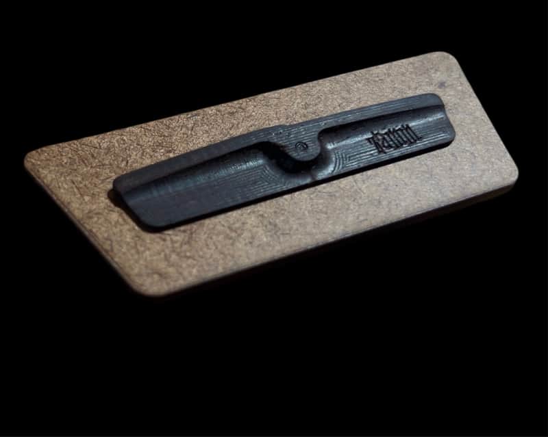 Zamm Intonated Rosewood Guitar Saddle for Danelectro w/Mounting Hardware
