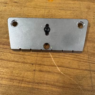 Zamm Left-Handed Raw Steel Guitar Bridge – Made in USA Fits Danelectro