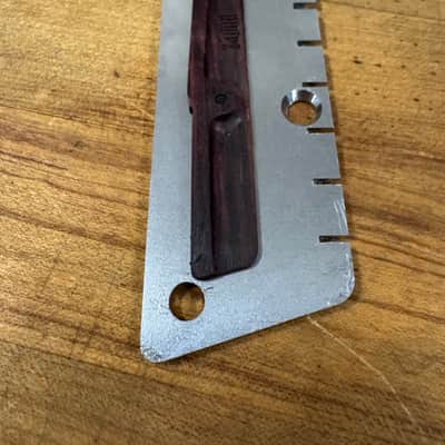 Zamm Left-Handed Raw Steel Guitar Bridge – Made in USA Fits Danelectro