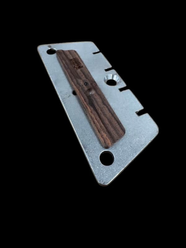 Zamm Bass Guitar 2” Spacing Raw Steel Guitar Bridge – Made in USA Fits Danelectro Silvertone