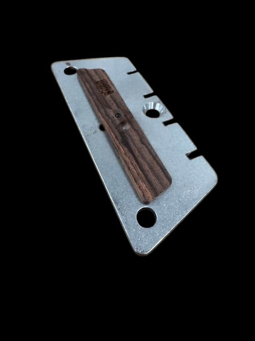 Zamm Bass Guitar 2” Spacing Raw Steel Guitar Bridge – Made in USA Fits Danelectro Silvertone