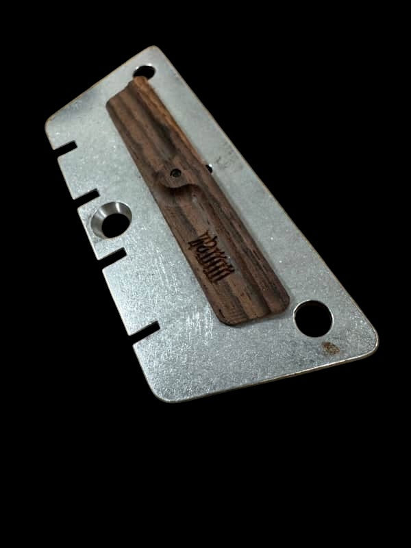 Zamm Bass Guitar 2” Spacing Raw Steel Guitar Bridge – Made in USA Fits Danelectro Silvertone